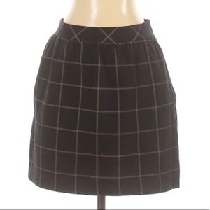 Madewell Windowpane Mini Skirt